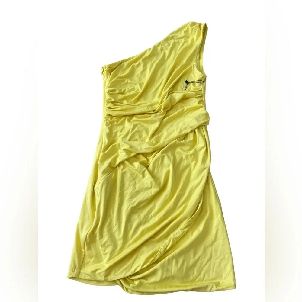 💛 REVOLVE Unbranded One-Shoulder‎ Sample Dress – Yellow (NWOT) ☀️✨